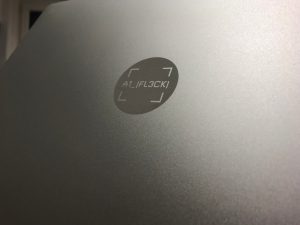 Nickname laser engraved on laptop